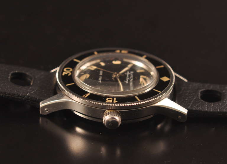 Blancpain Stainless Steel Aqua Lung Wristwatch circa 1960s