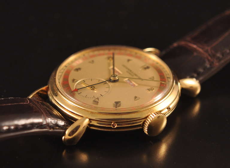 Vacheron & Constantin Yellow Gold Triple-Calendar Wristwatch circa 1950s