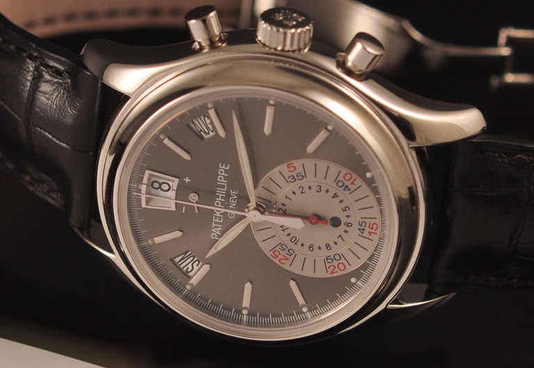 Men's Patek Philippe Platinum Annual Calendar Chronograph Wristwatch Ref 5960P