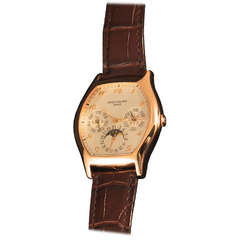Patek Philippe Rose Gold Perpetual Calendar Wristwatch Ref 5040R