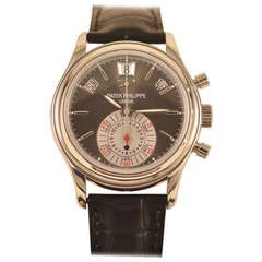 Patek Philippe Platinum Annual Calendar Chronograph Wristwatch Ref 5960P