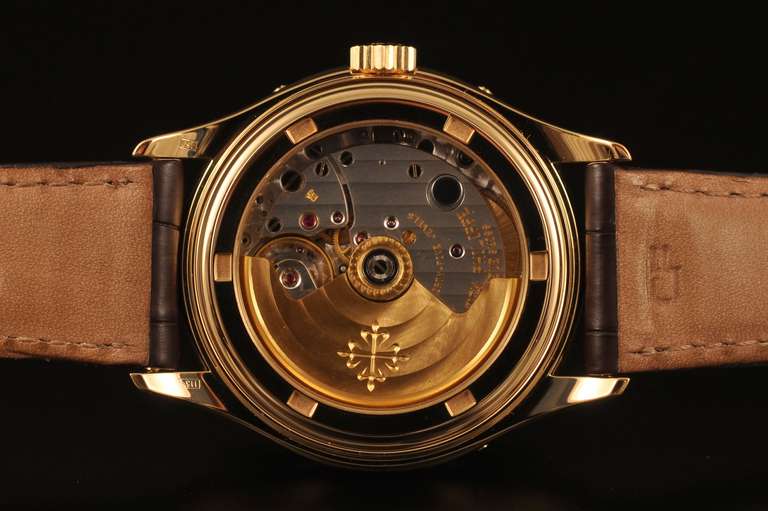 Patek Philippe Yellow Gold Annual Calendar Wristwatch Ref 5035J circa 1991