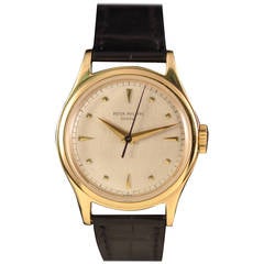 Patek Philippe Yellow Gold Calatrava Wristwatch Ref 2508