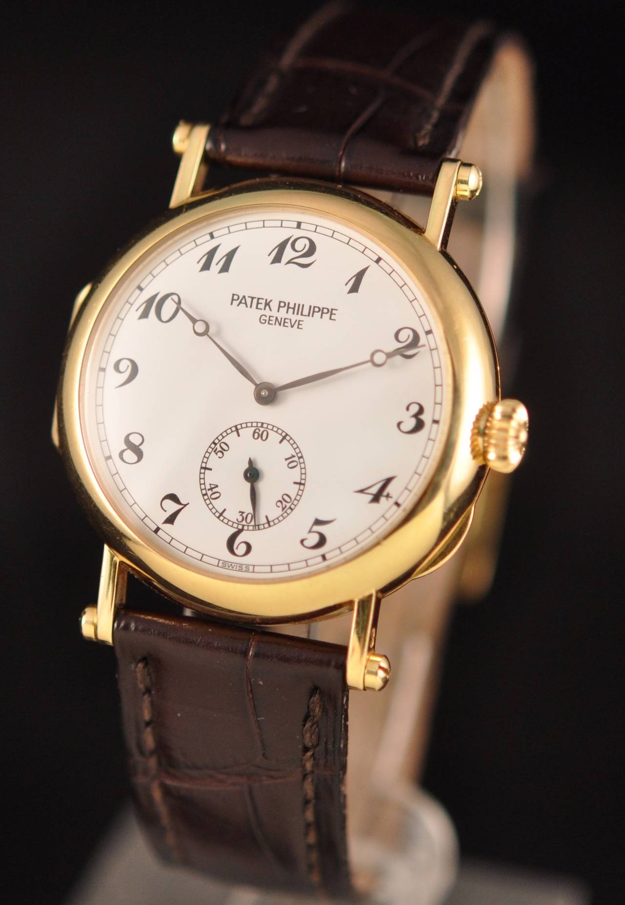 Patek Philippe Yellow Gold Calatrava 150th Anniversary Wristwatch Ref 3960J