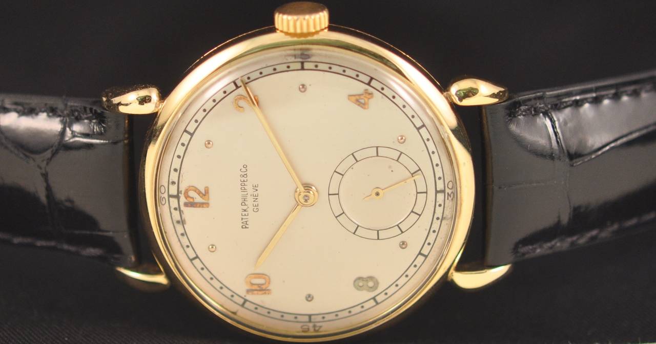 Patek Philippe Yellow Gold Manual Wind Wristwatch