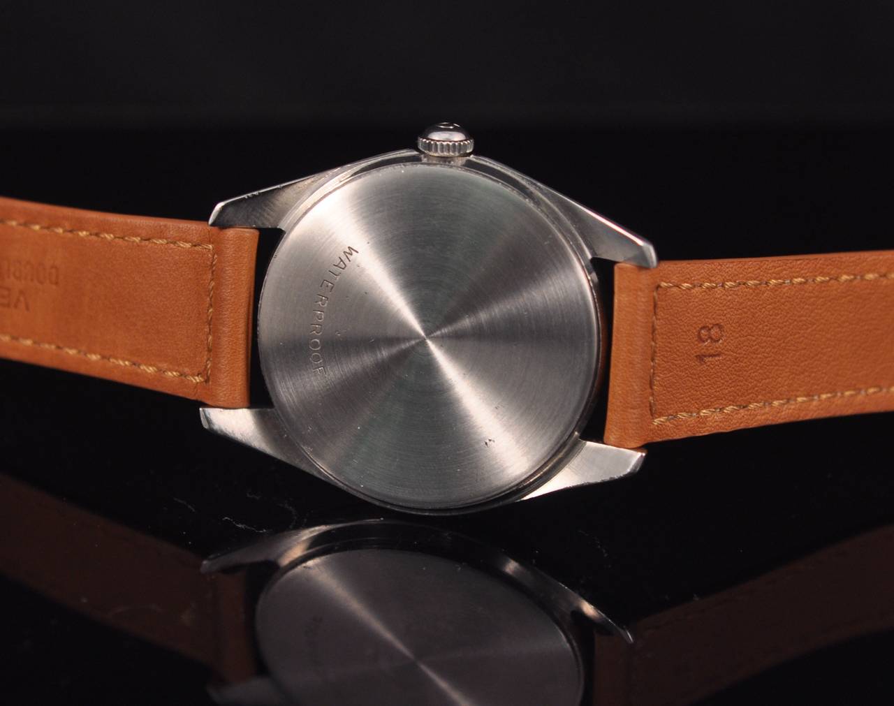 Men's Omega Stainless Steel Black dial Ranchero Wristwatch Ref Ck 2990 For Sale