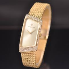 Vacheron Constantin lady's yellow gold diamond Prestige de la France wristwatch