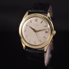 Piaget yellow gold Honey Comb dial crocodile bracelet wristwatch