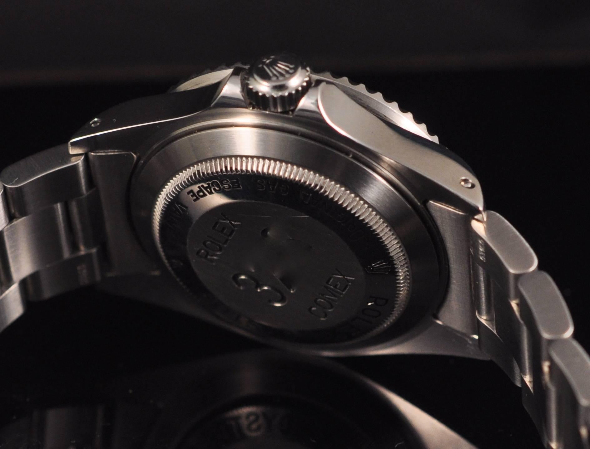 Men's Rolex Stainless Steel Sea-Dweller Comex 16600 diver's wristwatch For Sale