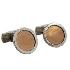 Rose Gold and Sterling Silver cufflinks 10