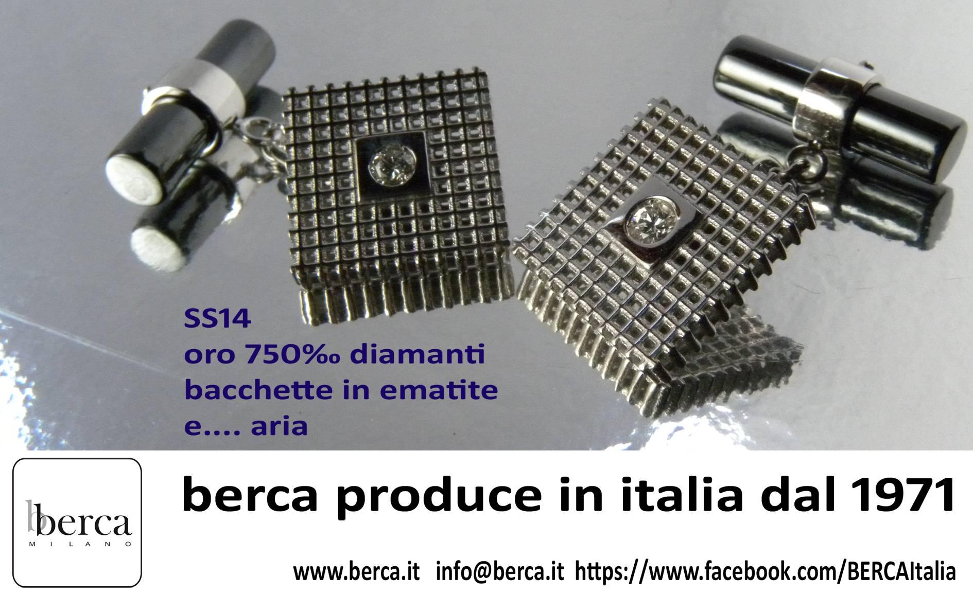 Berca - Saphir bleu carré  Or blanc nid d'abeille  Boutons de manchette en hématite en vente 3