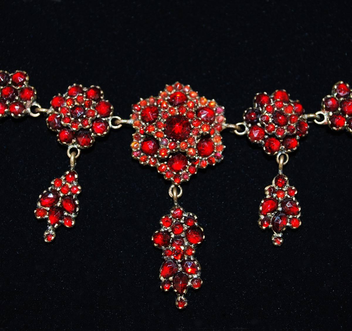 antique bohemian garnet jewelry