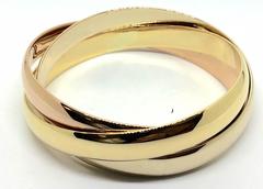 Carlo Weingrill Three-Tone Gold Trinity Bracelet