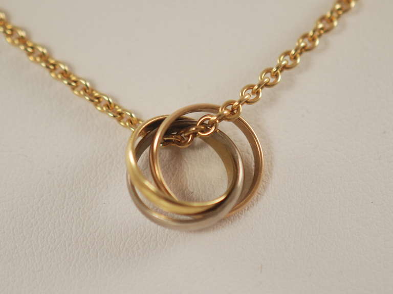 Contemporary Cartier Gold Trinity Necklace