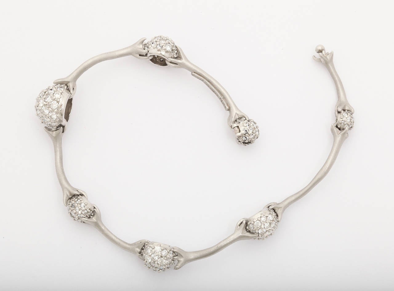 Angela Cummings Diamond Platinum Bracelet 1