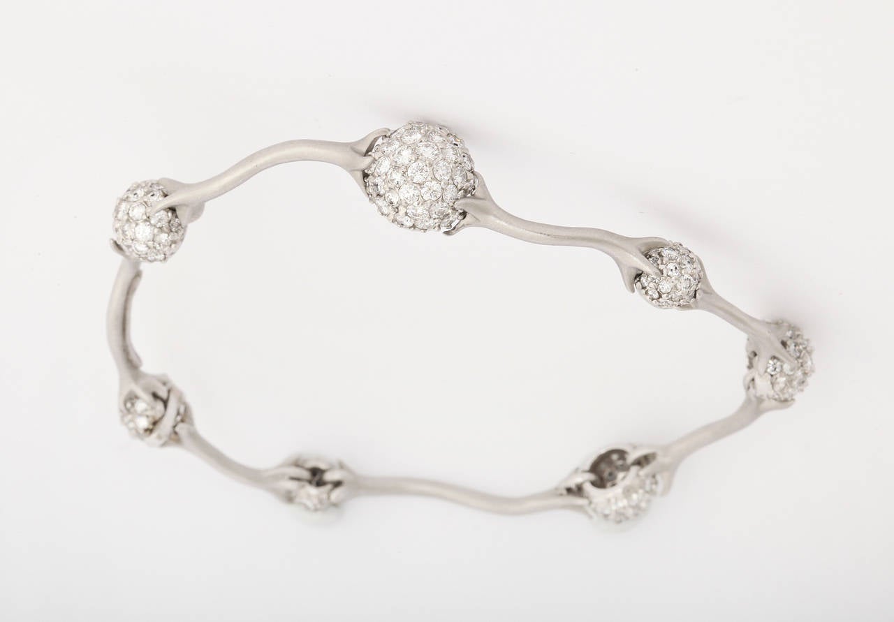 Angela Cummings Diamond Platinum Bracelet 2