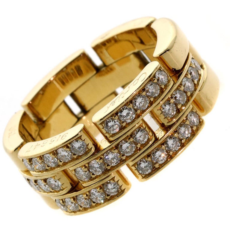 Cartier Panthere Diamond Gold Ring