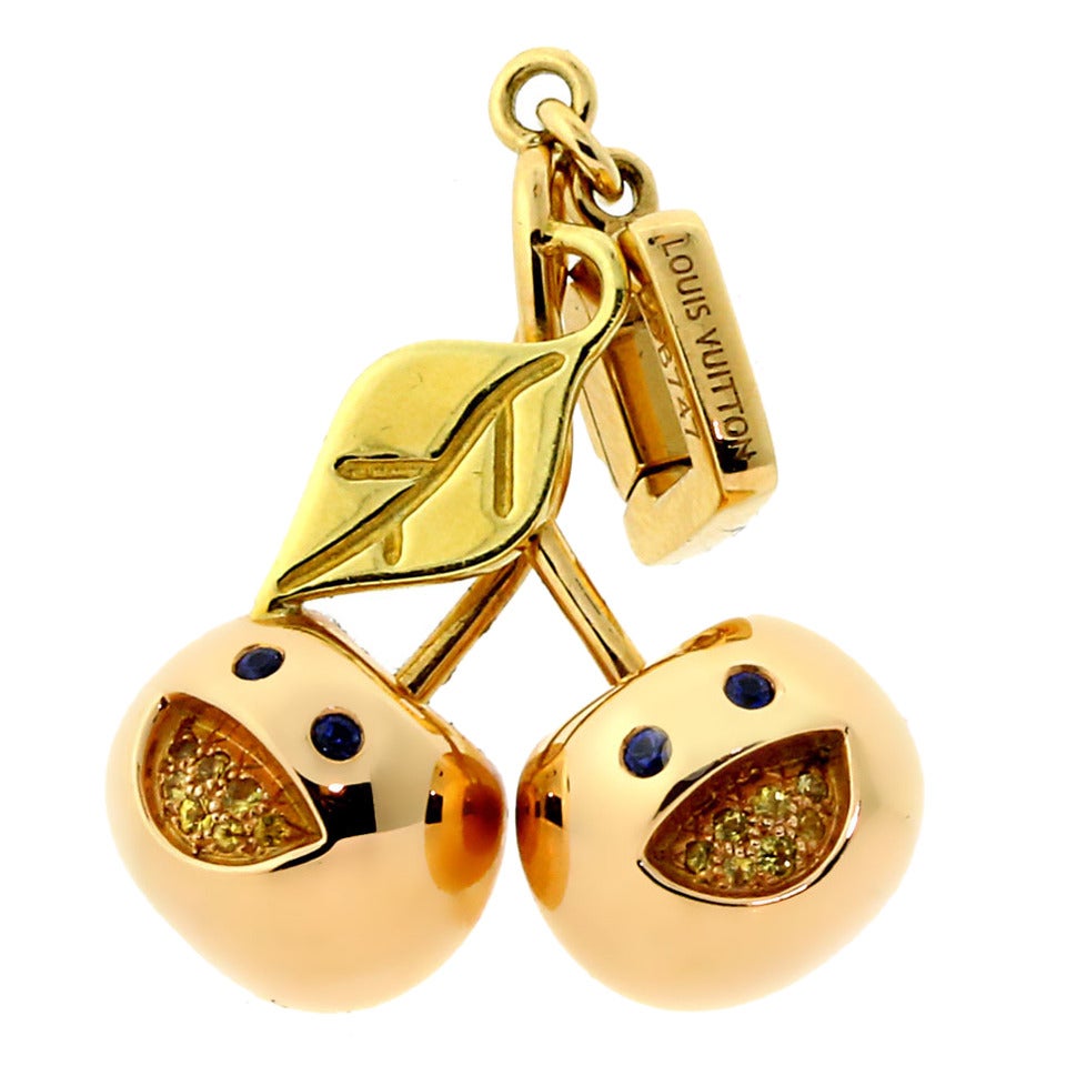 Louis Vuitton Cherry Charm in Multicolor Gold