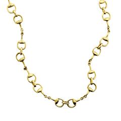 Gucci Gold Horsebit Necklace