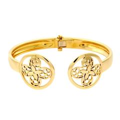 Louis Vuitton Monogram Gold Bangle Bracelet