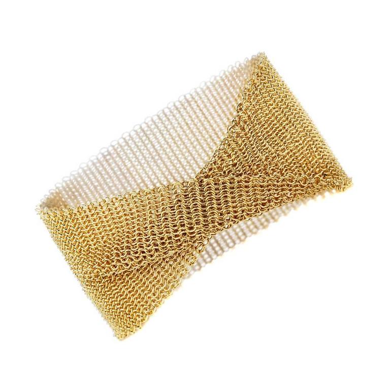Tiffany And Co Gold Mesh Bracelet For At 1stdibs Tiffany Co Gold Mesh Bracelet For
