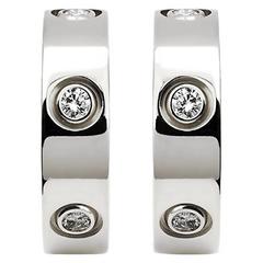 Cartier Love Six-Diamond White Gold Earrings