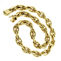 Chanel Woven Gold Choker Necklace