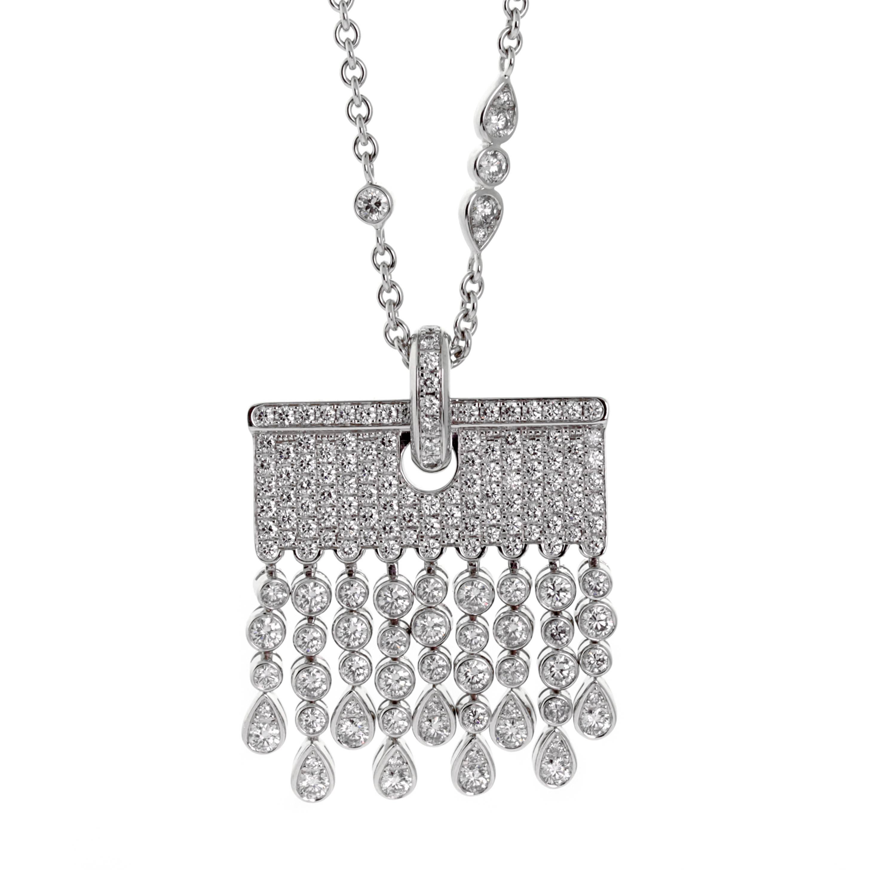 Chopard Diamond white gold Tassel Drop Necklace