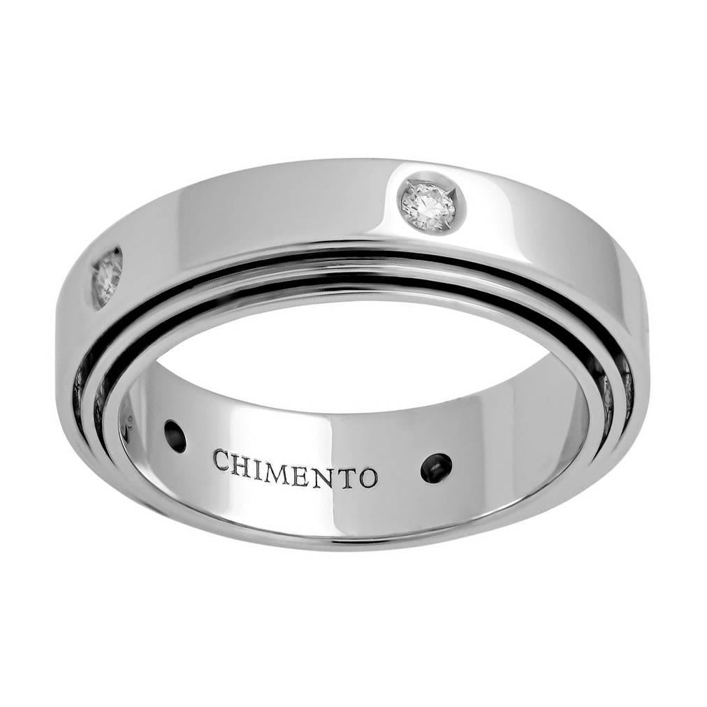 Chimento Diamond White Gold Band Ring