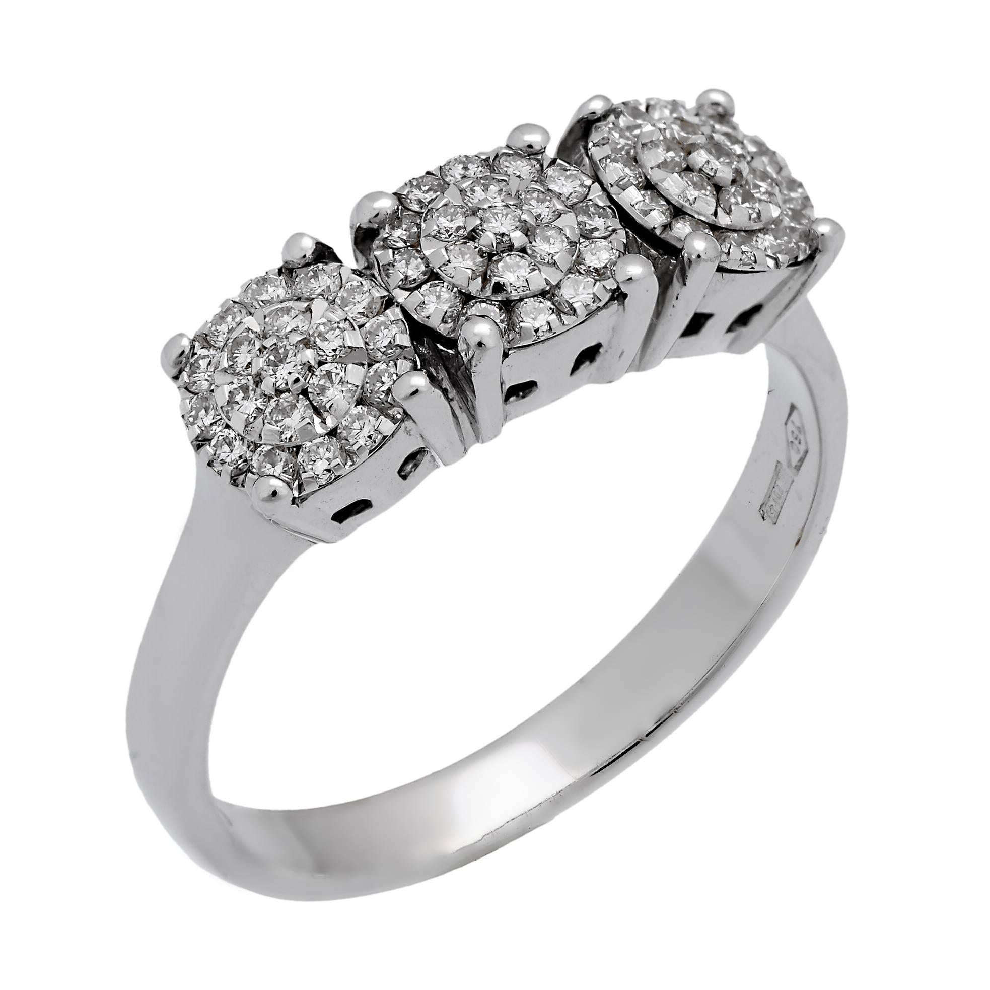 Chimento Past Present Future Diamond Ring For Sale