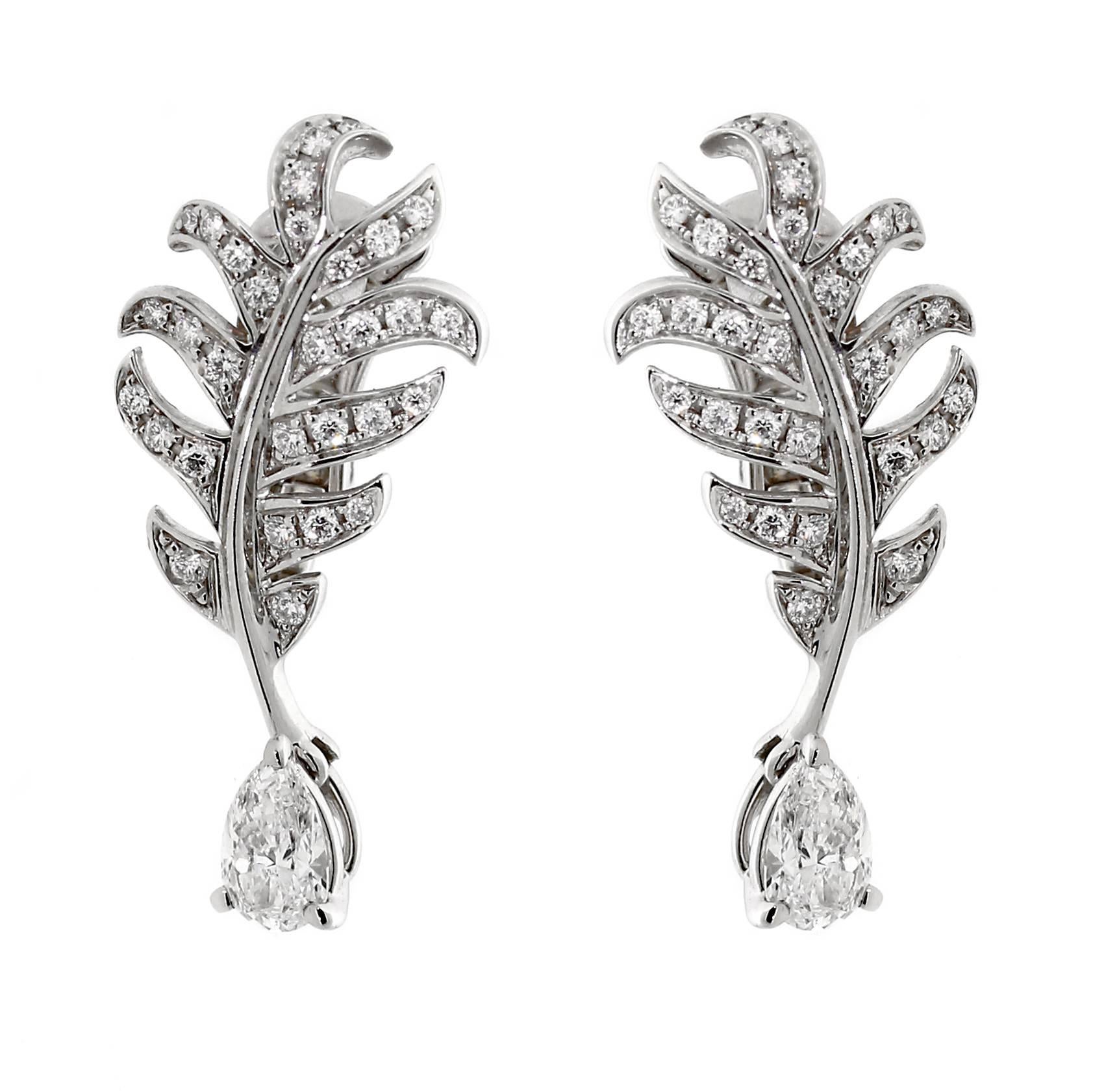 Chanel diamond 2024 drop earrings
