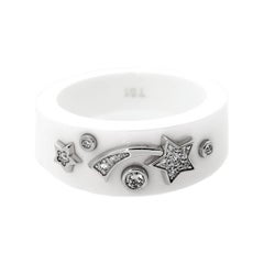 Chanel Comete Keramik Medium Diamant-Ring