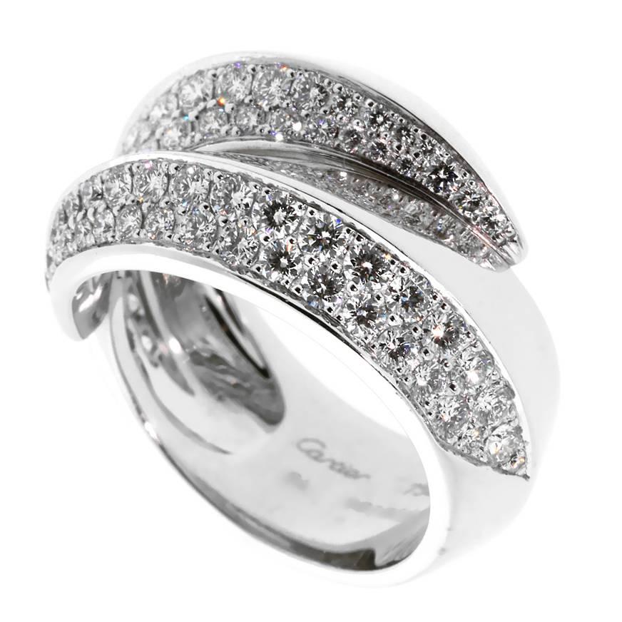 Cartier Bypass Panthere Diamond Ring