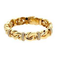 Boucheron Gold Diamond Chain Bracelet