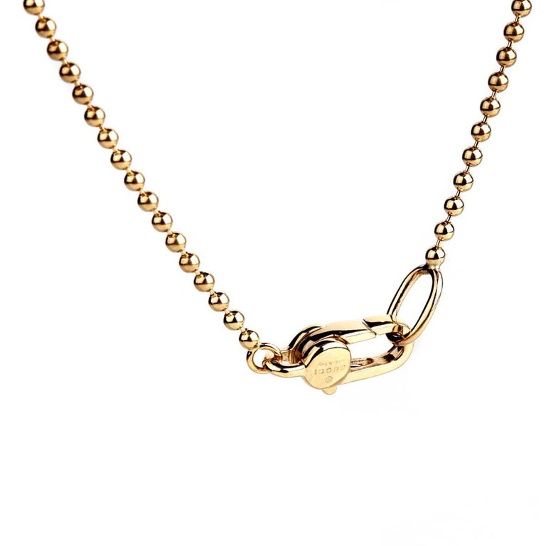 Gucci Running G Gold Necklace at 1stDibs gucci necklace gold, gucci