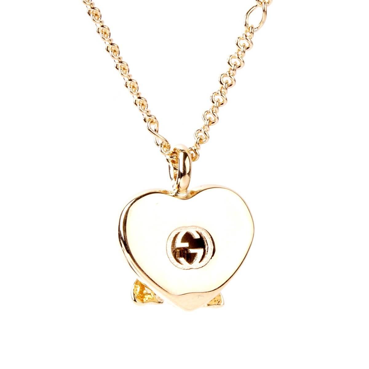 Get in touch with nature with this fabulous Gucci necklace from the Le Marche des Merveilles collection, featuring a Bee motif in 18k yellow gold and matching 18k yellow gold adjustable necklace.

Necklace Length: 19