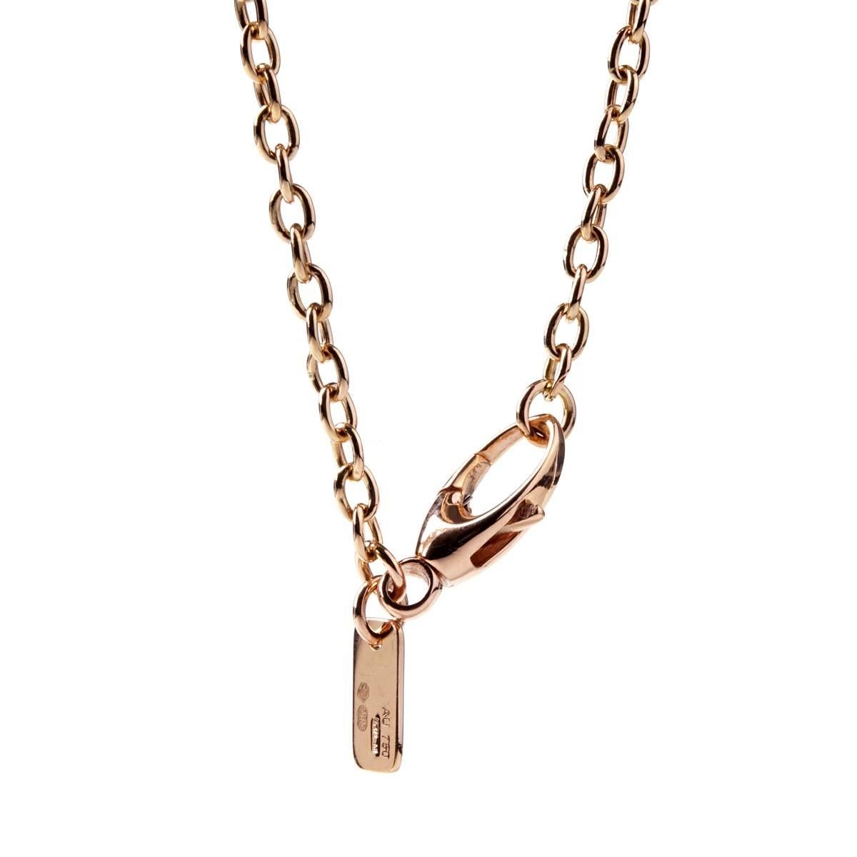 gucci rose gold necklace