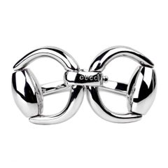 Gucci Horsebit Silver Bangle Bracelet