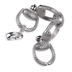 Gucci Horsebit Diamantissima Silver Bracelet