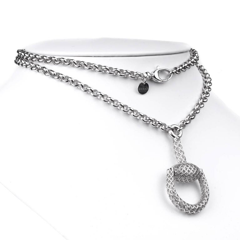 Gucci horsebit necklace clearance