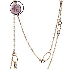 Gucci Flora Amethyst Drop Necklace