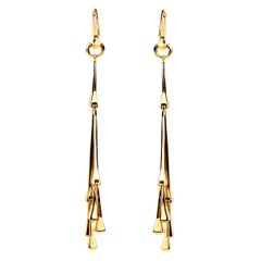 Gucci Chiodo Nail Gold Drop Earrings