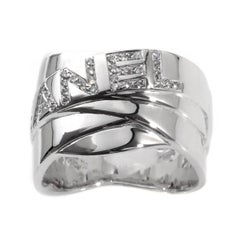 Chanel Signature Diamond White Gold Ring