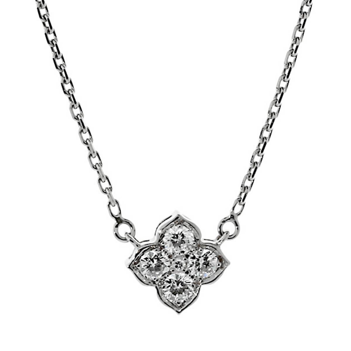 Cartier Flower Diamond Gold Choker Necklace