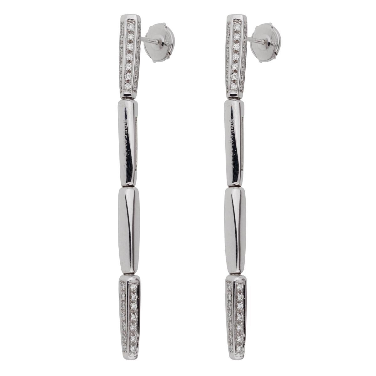 Gucci  Diamond White Gold Drop Earrings