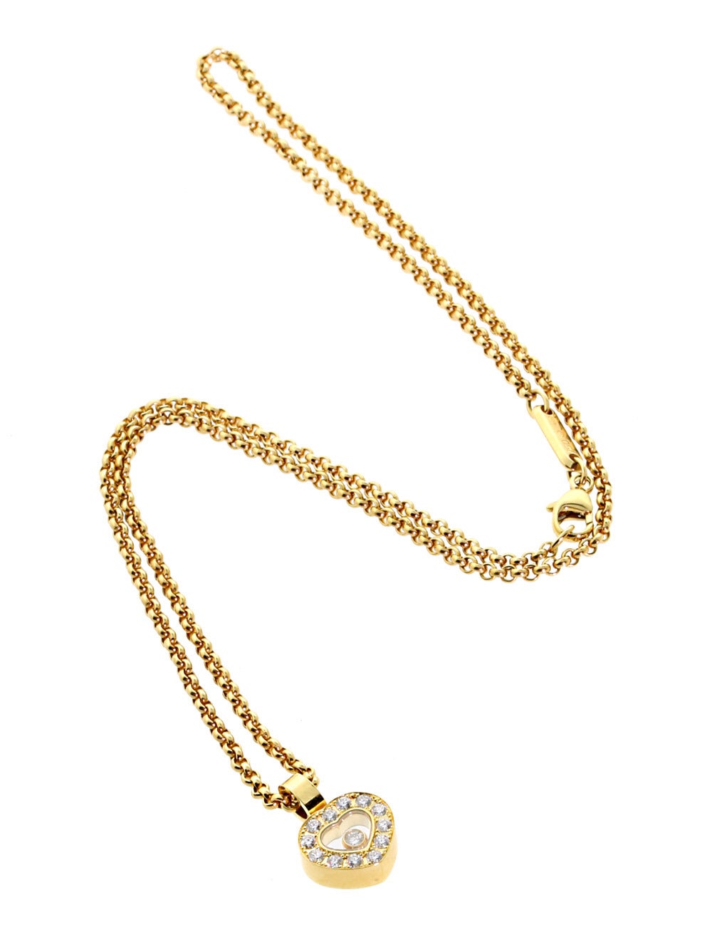 Women's Chopard Happy Diamond Gold Heart Necklace