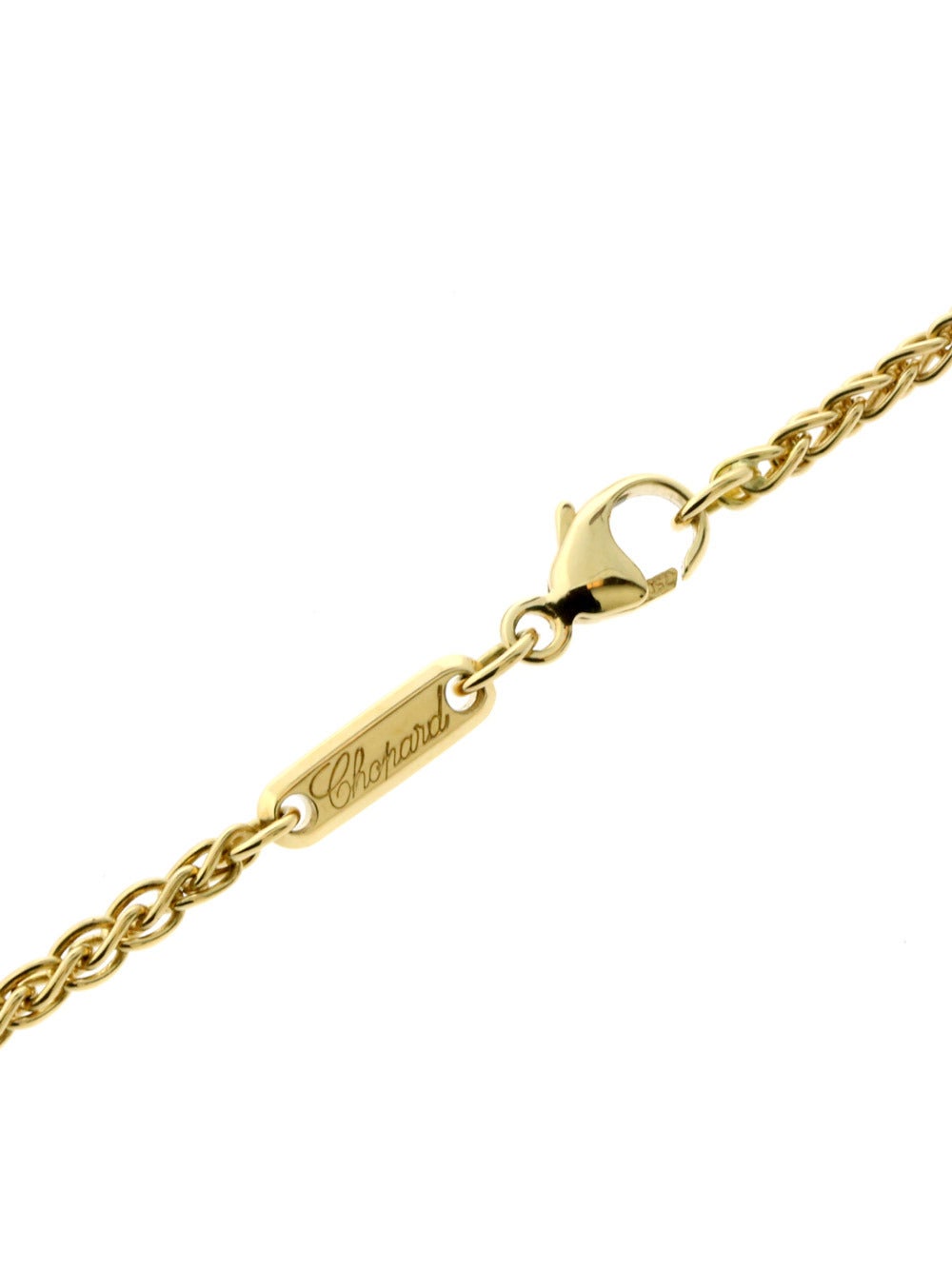 Women's Chopard Happy Diamond Necklace in Gold