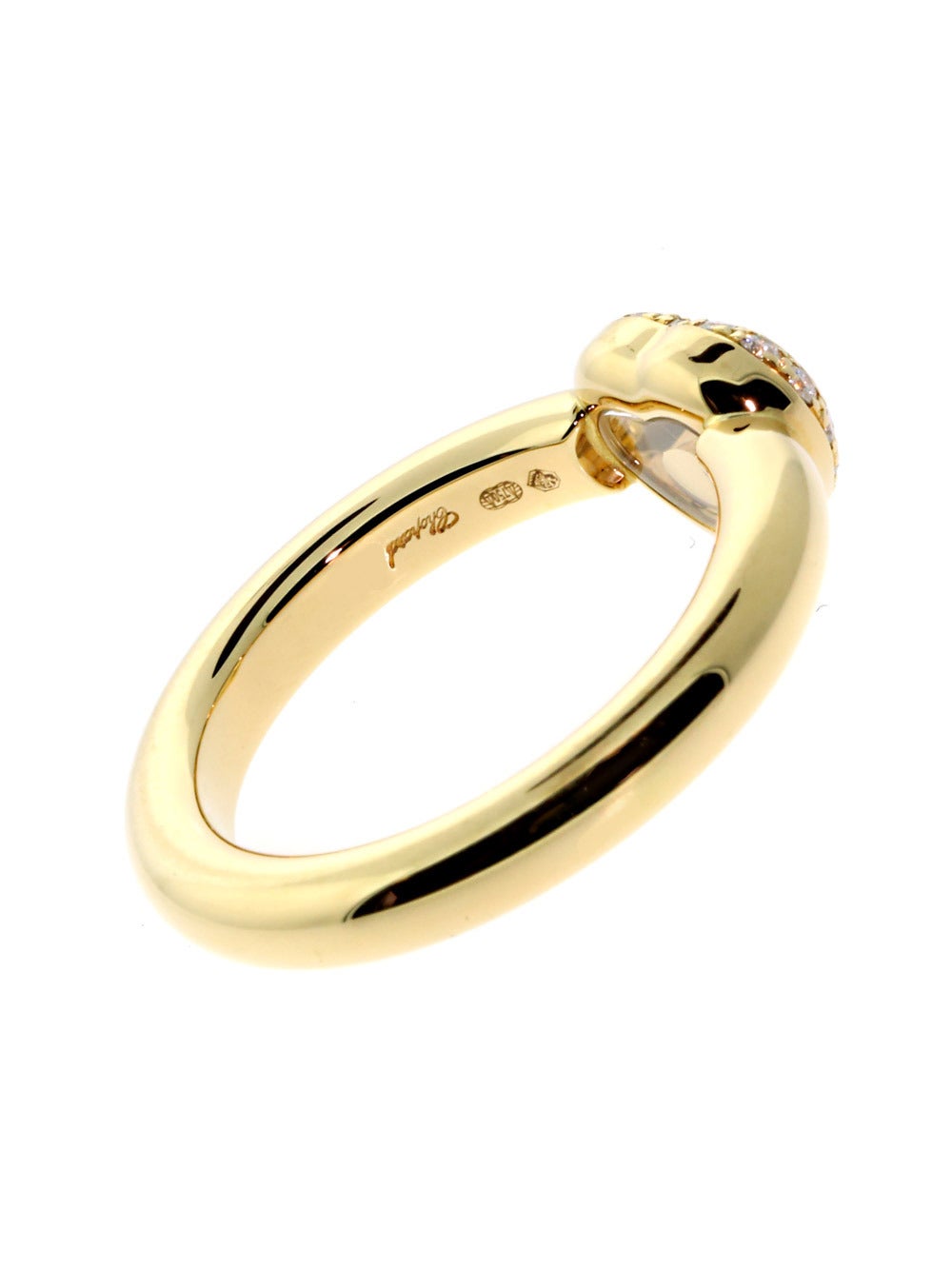 Chopard Happy Diamond Gold Heart Ring In New Condition In Feasterville, PA