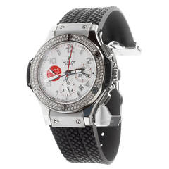 Hublot Stainless Steel Big Bang ASF-SFV Limited Edition Diamond Wristwatch
