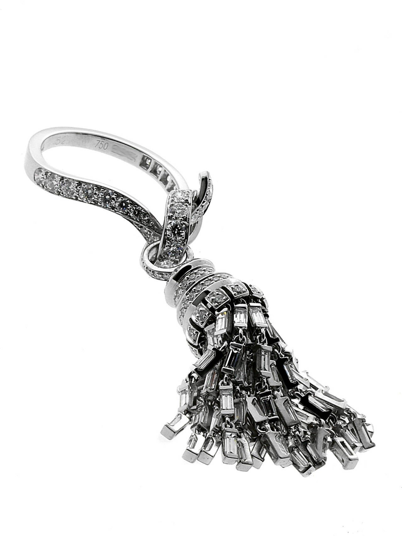 Van Cleef & Arpels Diamond Tassel Gold Ring